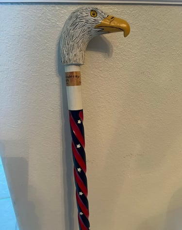 Hand Carved Eagle cane