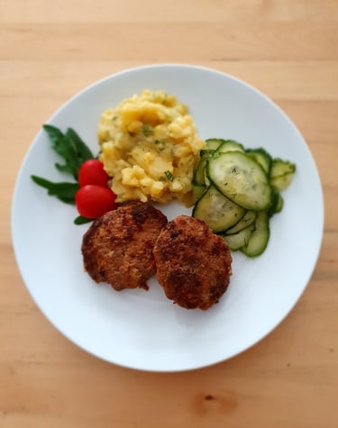 Fleischpflanzerl Kartoffelsalat