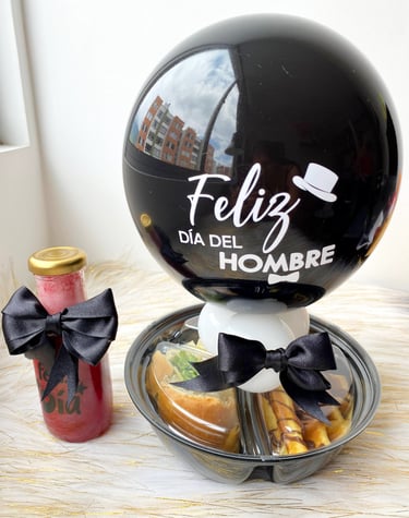 bandeja día del hombre con snack - Fioratto Chocolate