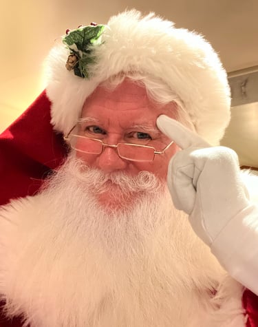 High Sierra Santa's knowing wink