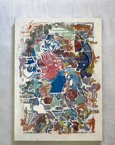 a painting of a painting of a painting of a painting of a man