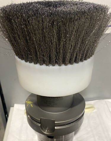 cepillo cilrcular para quitar rebaba de aluminio