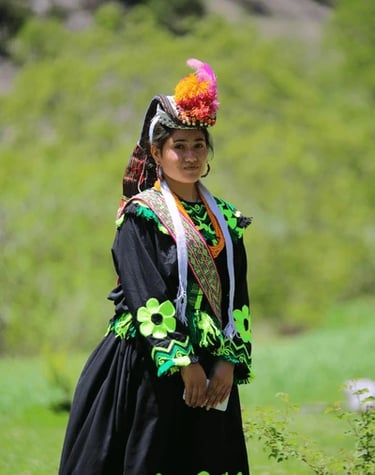 Chitral Kalash Valley Culture women in traditional dress