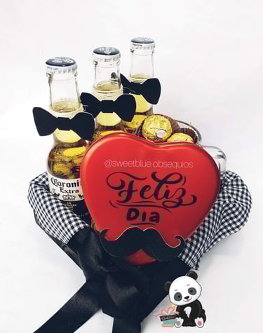 detalle para hombre con licor y chocolates - Fioratto Chocolate 