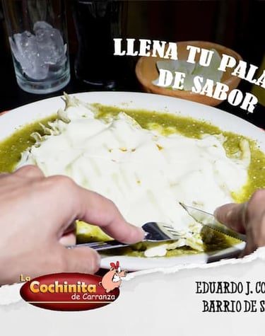 Imagen de enchiladas verdes