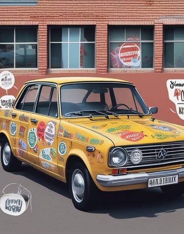 woman in black dress standing on black and white illustration