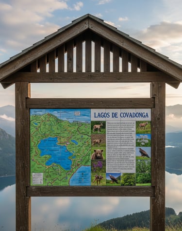 Panel de azulejos informativo