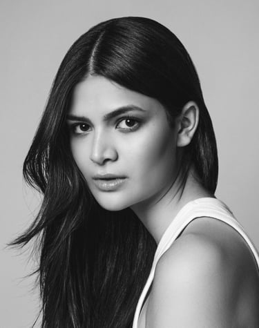 retrato de una modelo que se hizo el book con Kristen Wicce