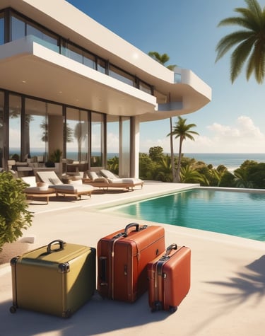 A professional helping a family with moving boxes in a bright living room.