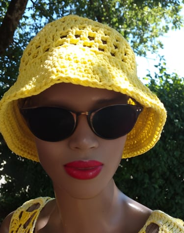 Chapeau Bobbysol au crochet fait main