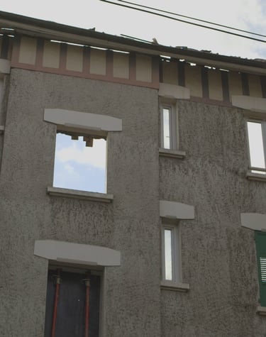 Destruction Immeuble cité Abbaye Grenoble