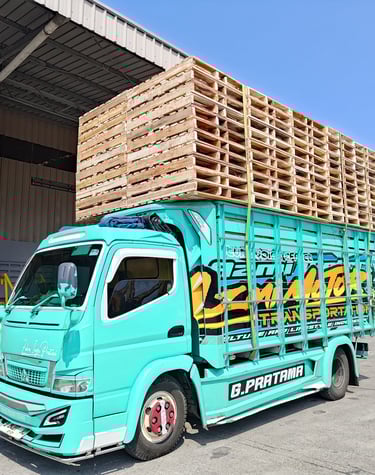 samudra biru mandiri, packing, palet plastik, palet kayu, box kayu, logistik