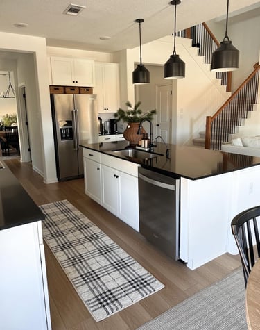 Spotless modern kitchen after residential cleaning service in Denver
