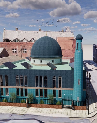3D model of a Mosque, Liverpool, UK.