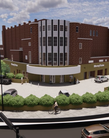 3D Model of a repurposing project from Cinema to community centre