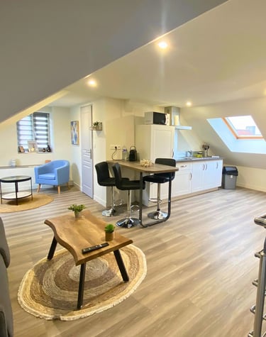 Studio tout confort avec cuisine équipée, logement professionnel à Dunkerque