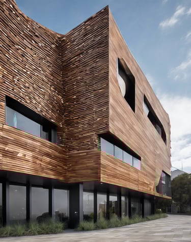 wooden ACP paneling