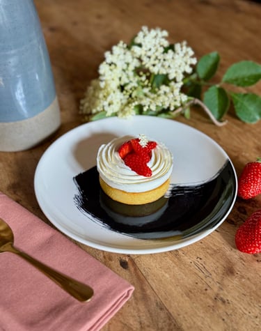 Tarte fraise fleur de sureau