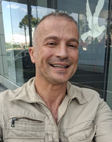 man wearing beige coloured jacket