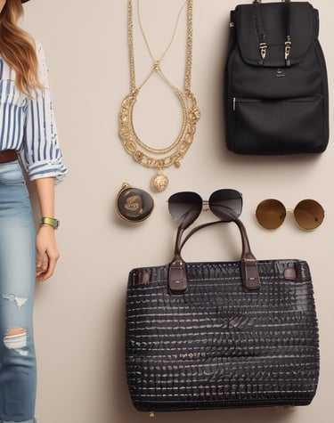 A stylish display of men's fashion accessories.