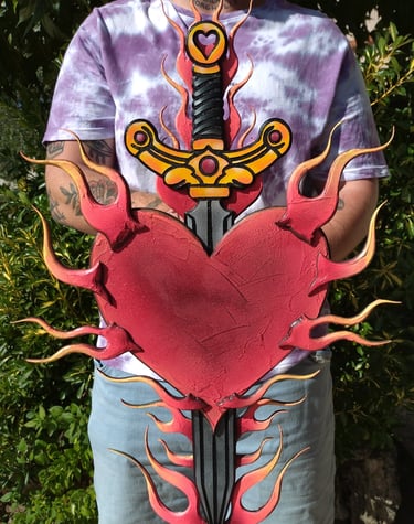 Coeur en flamme