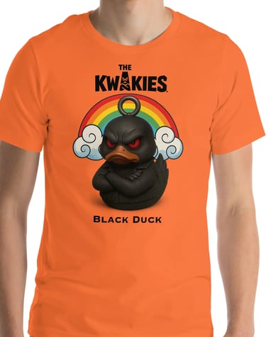 T-shirt The KWAKIES - Black Duck