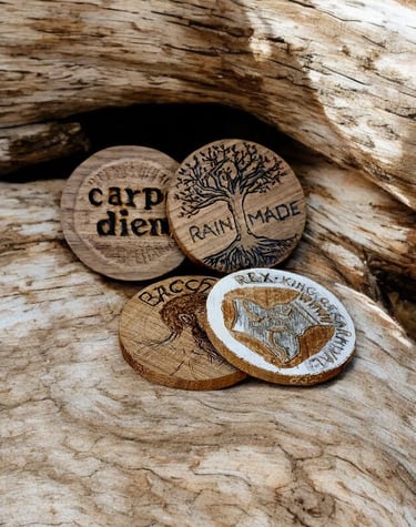 Mardi Gras doubloon Carver Jeffrey Rain