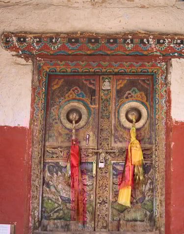 temple in Phoksundo lake