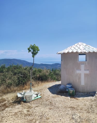 Monastery Elias Corfu Villa Olivia Pentati