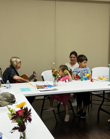 Rabbi Padorr with kids