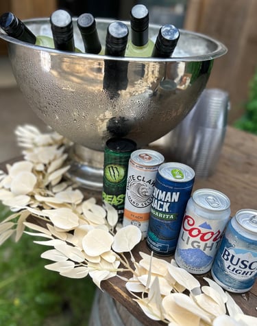 featured drinks at a corporate event