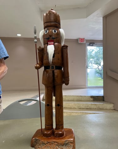 Nut cracker carved by Rudy Soltesz