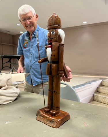 Nut cracker carved by Rudy Soltesz