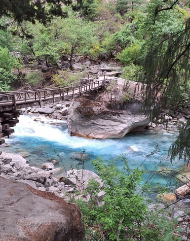 Bridge over the river in Dolpo