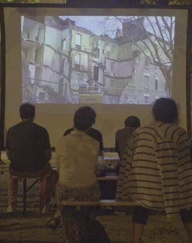 Le public du ciné plein air Abbaye Grenoble Chroniques