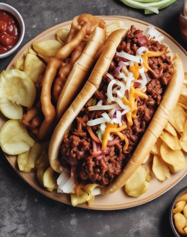 A colorful bowl of crispy fries sprinkled with herbs and seasoning.