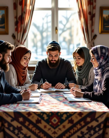 Nesher Orthodox mixed study group, yes women study with men at Nesher.