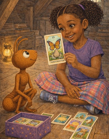 Daisy pulls Tarot card number 13 bringing in CHANGE.