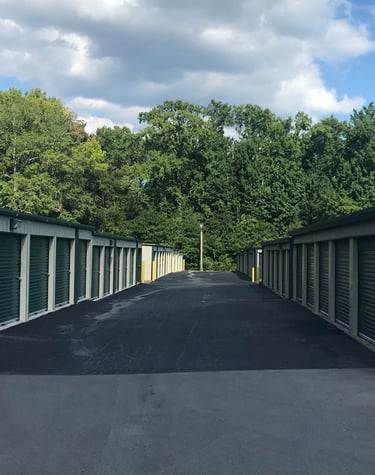 Some of the exterior storage at Alcoa Road Storage