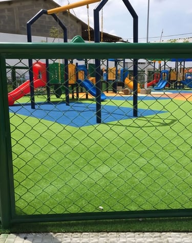 malla eslabona verde