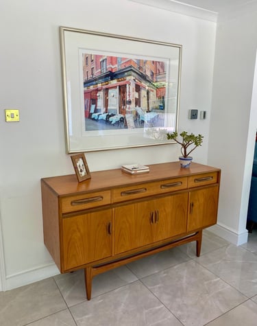 G Plan teak sideboard from the 1960s, beautifully restored, perfect for Vintage interiors MCM