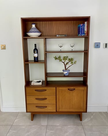 Mid-Century Modern room divider, functional and stylish, blending contemporary and vintage interior design.