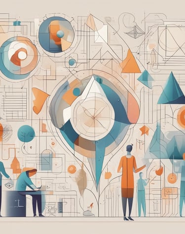 Abstract tech visualization representing accelerated business operations.