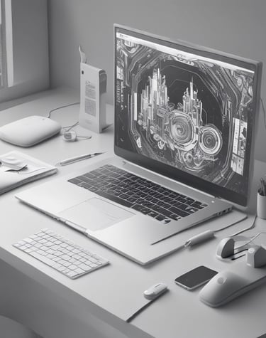 Abstract tech visualization representing accelerated business operations.