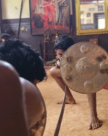 this image is about kalarippayattu healing holistic  