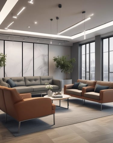 A conference table crafted from reclaimed wood with metal accents.