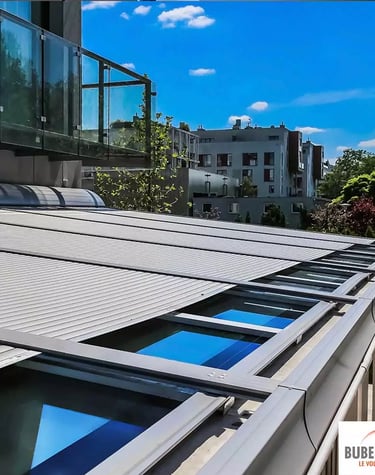 Persiana enrollable para techos