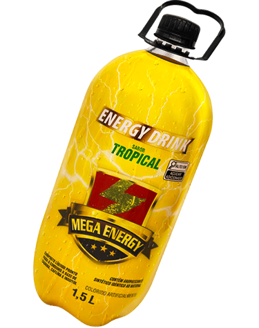 Energético Mega Energy Sabor Tropical - 1,5L
