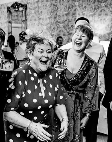 laughing guests