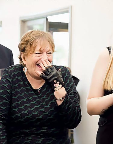 lady laughing